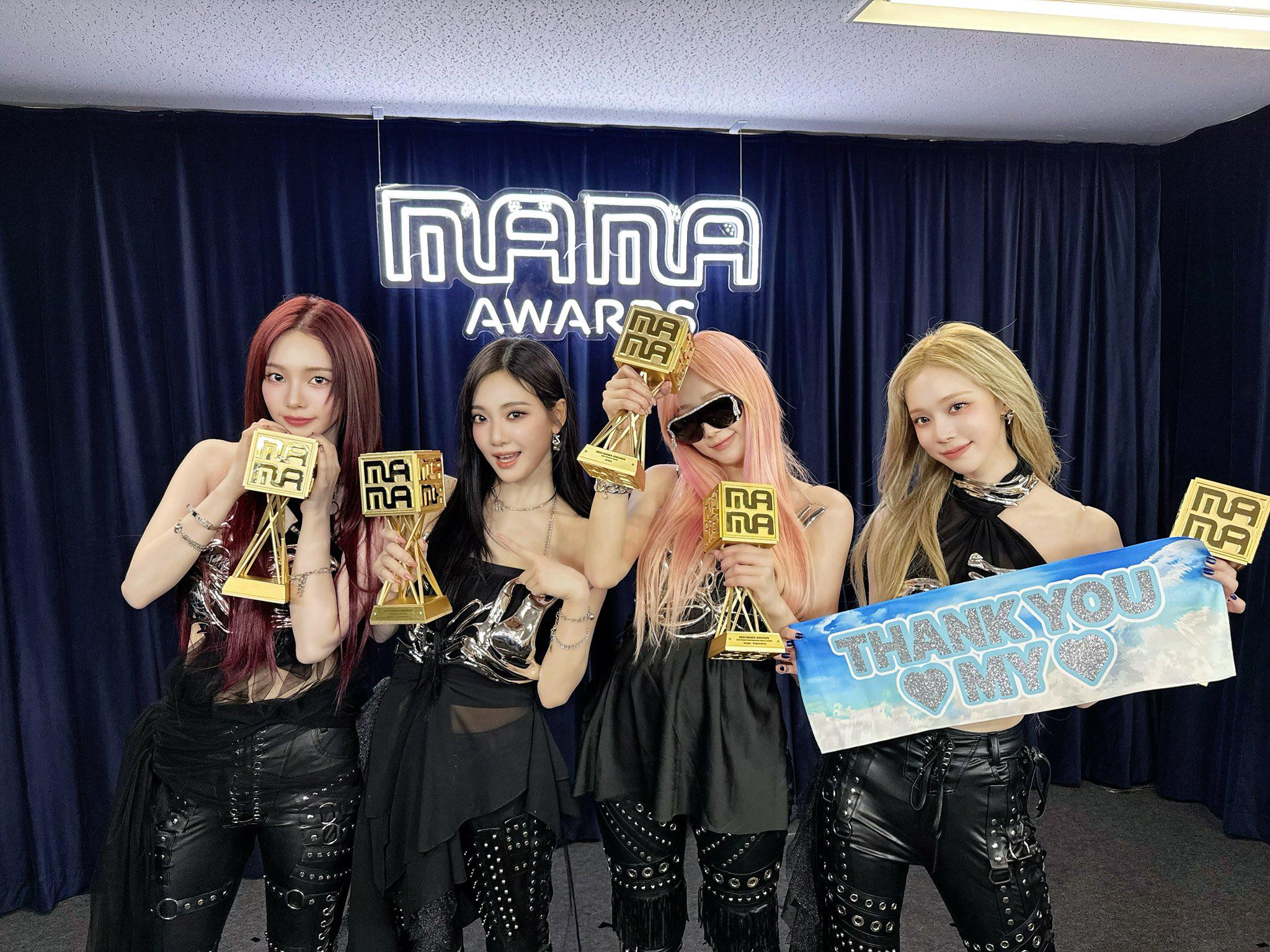 241123 aespa Twitter Update - Thank you MY&MAMA 🏆