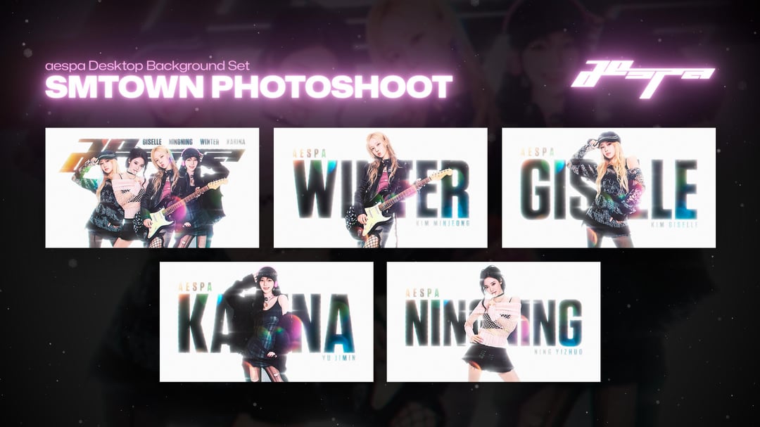 aespa Desktop Background Full Set - SMTOWN Photoshoot
