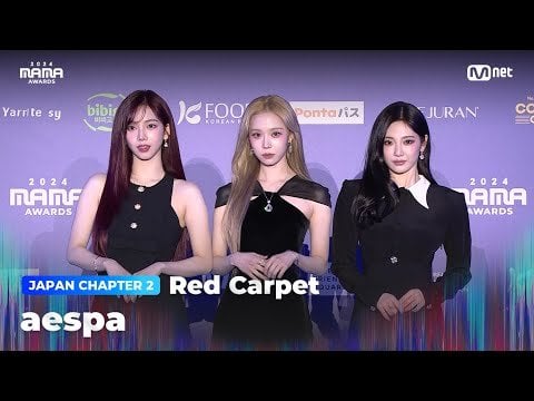 241123 aespa - Red Carpet with aespa @ 2024 MAMA Awards