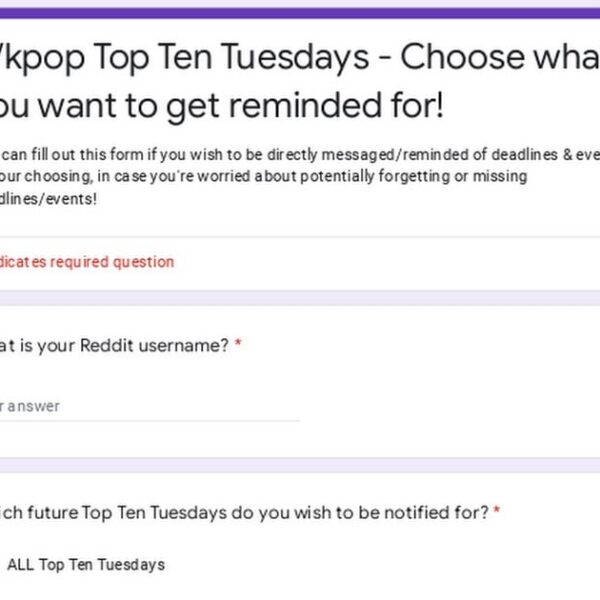 The results of r/kpop's aespa Top Ten Tuesdays!