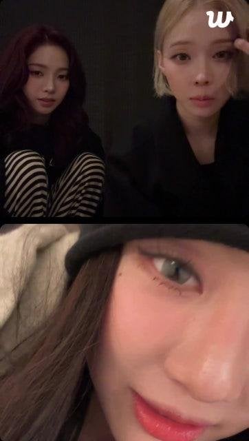 241122 Karina Weverse Live with Winter & Ningning