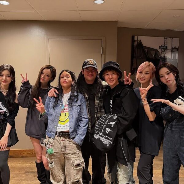 250203 Paige Garabito & Shintaro Yasuda Instagram Update with aespa (Songwriters of 'Dopamine')