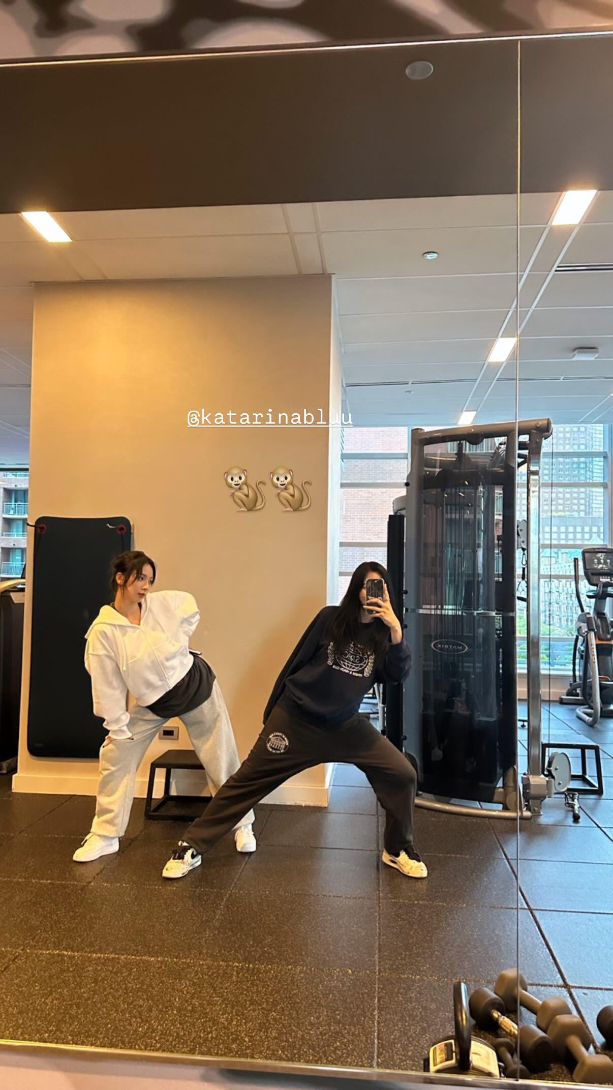 250411 Giselle Instagram Story Update with Karina 2