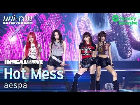 250427 aespa - Hot Mess @ SBS INKIGAYO UNICON in TOKYO DOME