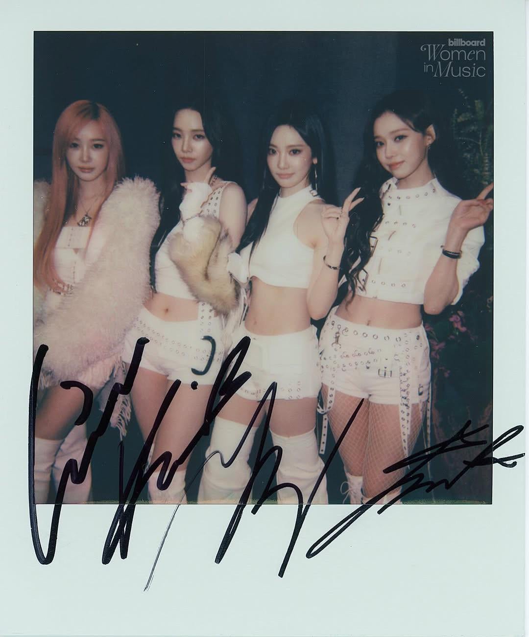 250404 billboard Instagram Update with aespa - XOXO, #BBWomenInMusic 💋📸