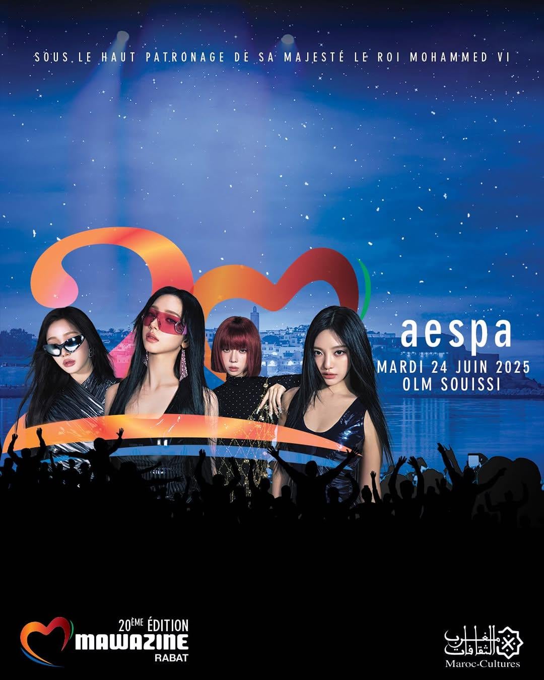 250419 aespa to perform at the 20th Mawazine Festival in Rabat, Morocco on June 24th