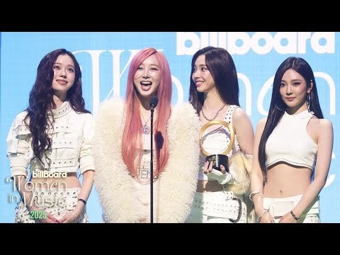 250401 aespa - aespa Accepts the 'Group of the Year' Award @ Billboard Women In Music 2025