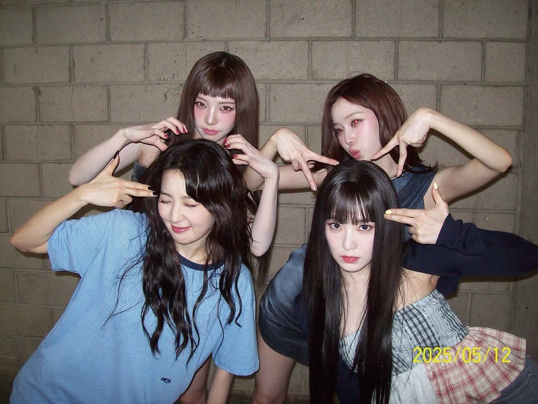 250513 Karina Instagram Update (with aespa, Red Velvet Irene & Seulgi, Hearts2Hearts, NCT 127 Doyoung & DearALICE Reese Carter)