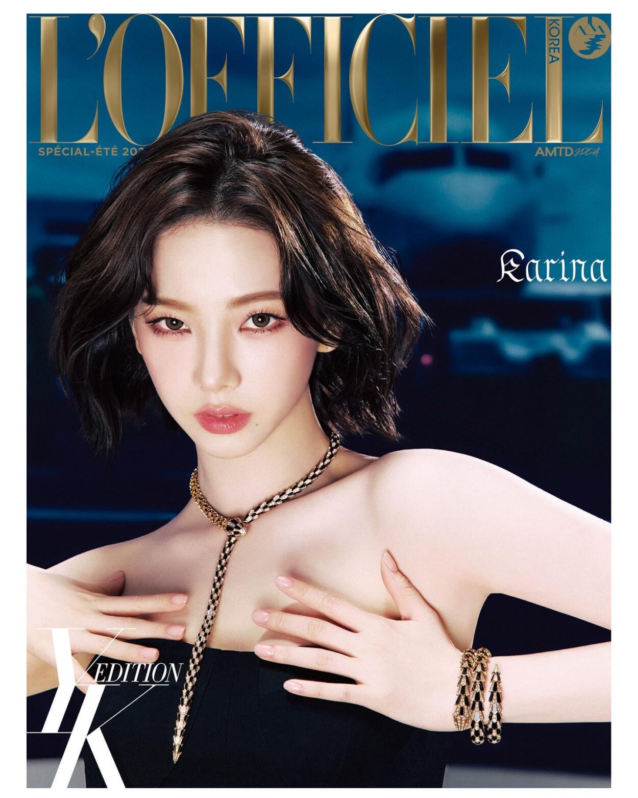 250501 Karina x Bvlgari for L’Officiel Korea YK Edition 2025 Summer Special Issue Cover