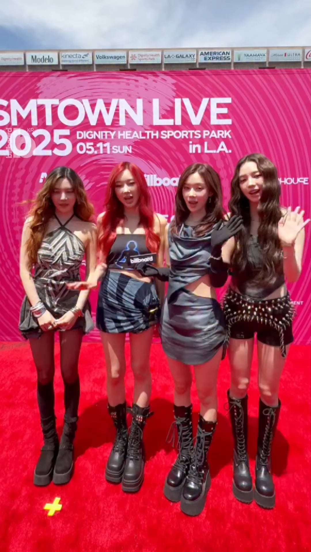 250512 Billboard Korea Instagram Update with aespa - SMTOWN LIVE 2025 in LA Red Carpet Interview