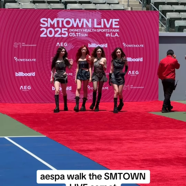 250512 Billboard Korea Instagram Update with aespa - aespa walk the #SMTOWNLIVE red carpet in L.A.