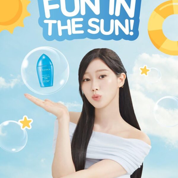 250516 Giselle for SENKA x Perfect UV Milk