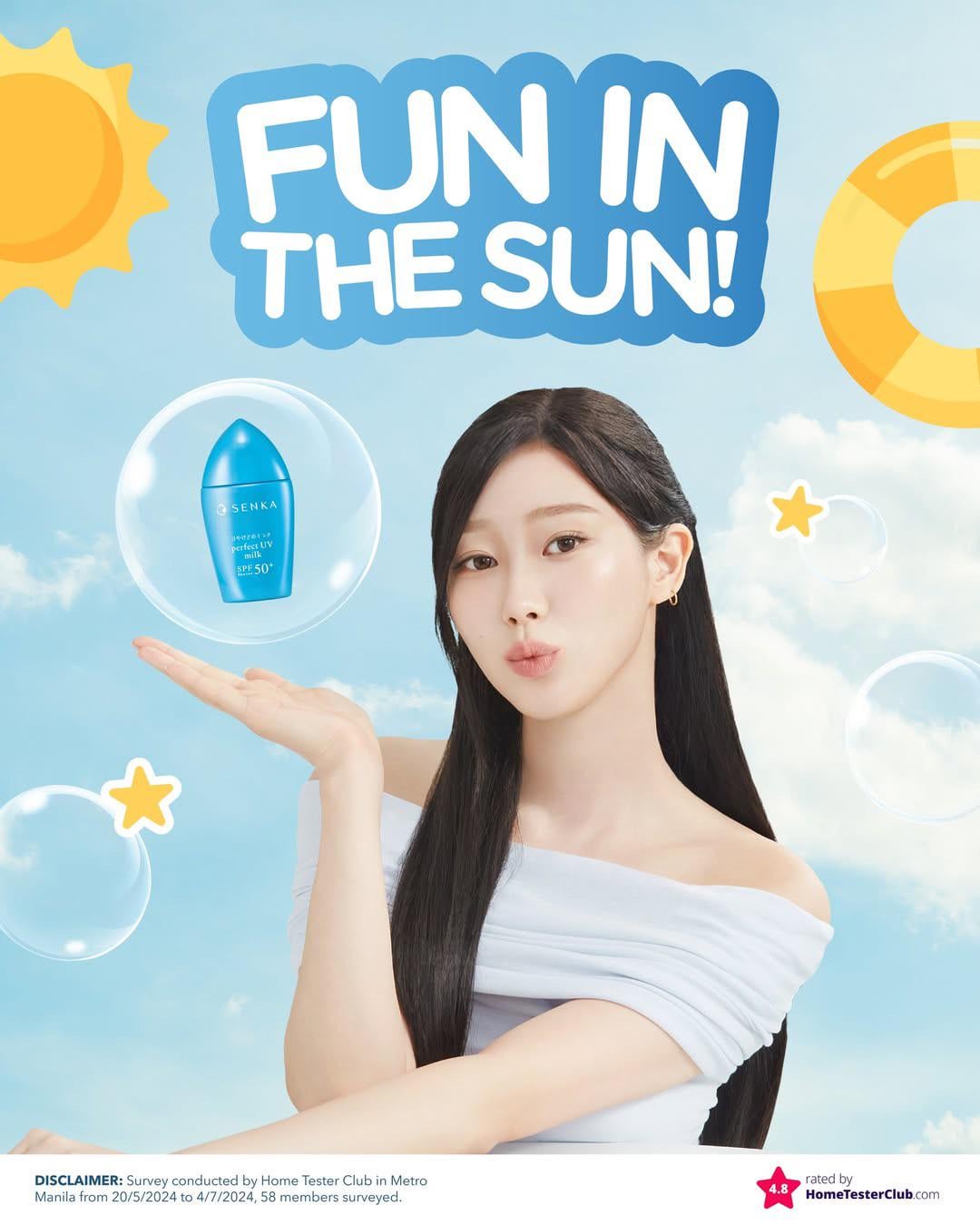 250516 Giselle for SENKA x Perfect UV Milk