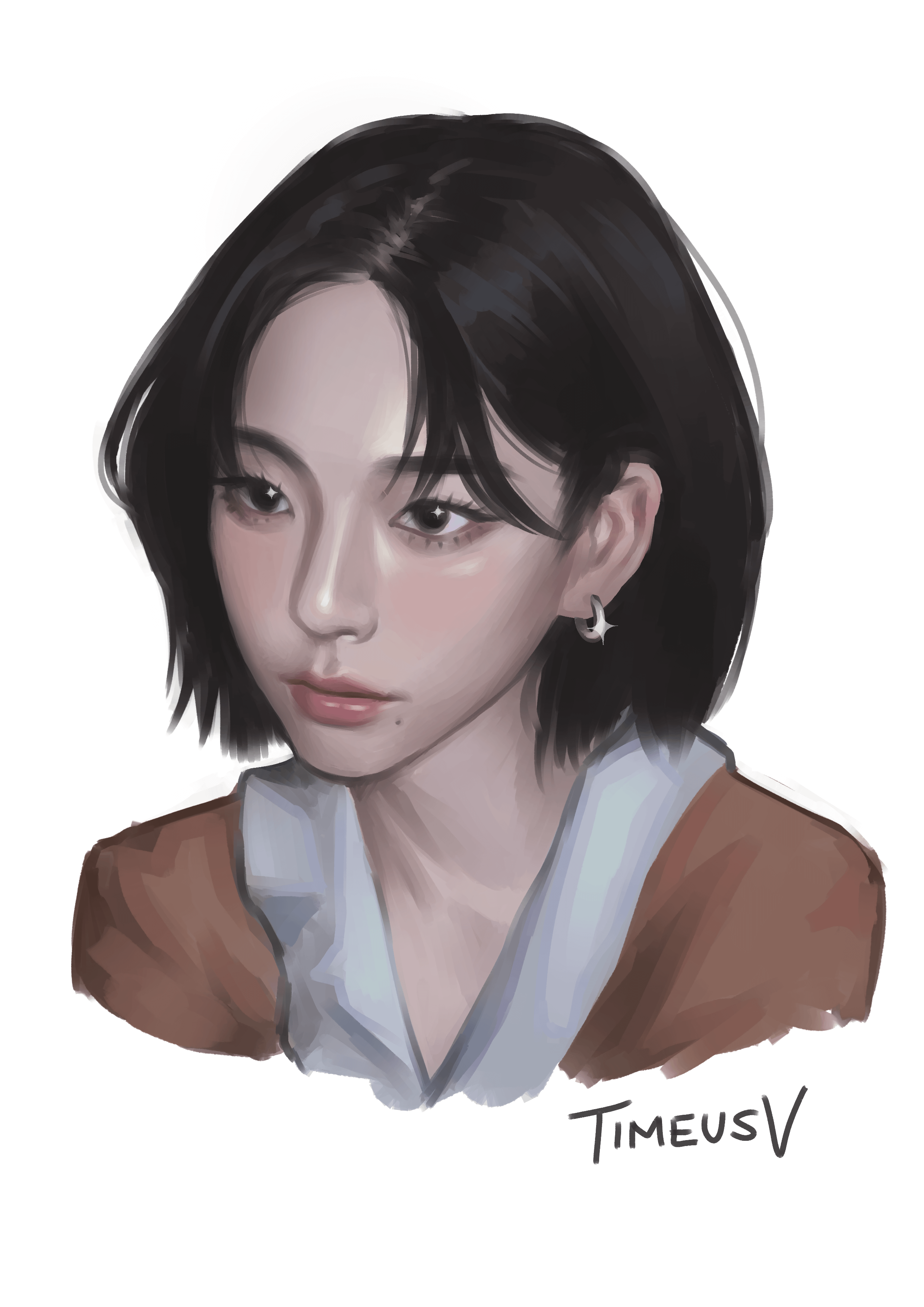 Quick painting of Karina