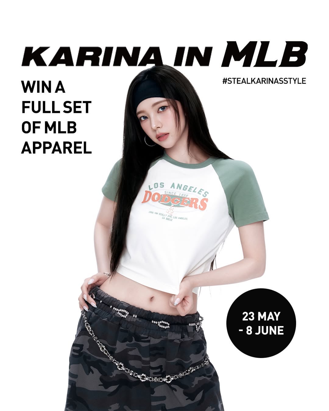 250523 Karina x MLB Singapore (MLB Apparel & Photocard Event)