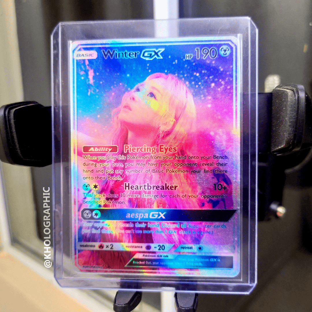 People really liked the Aespa Pokémon cards I made last month, so I made new designs with the reveal photos. They turned out sooo pretty! What do you think?