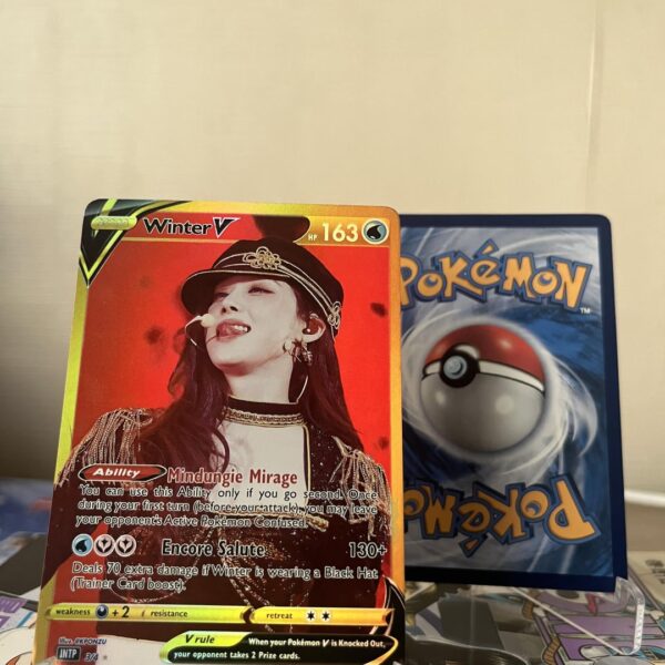 made aespa pokemon photocards for their final tour encorage stage in korea!!