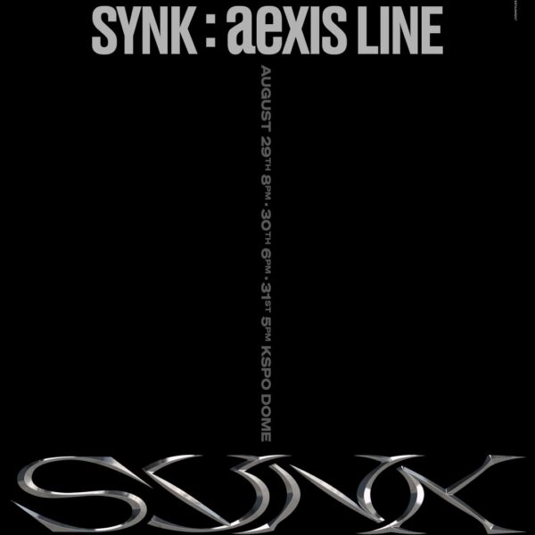 2025 aespa LIVE TOUR - SYNK : aeXIS LINE (Announcement Poster + Fanclub Presale Info)