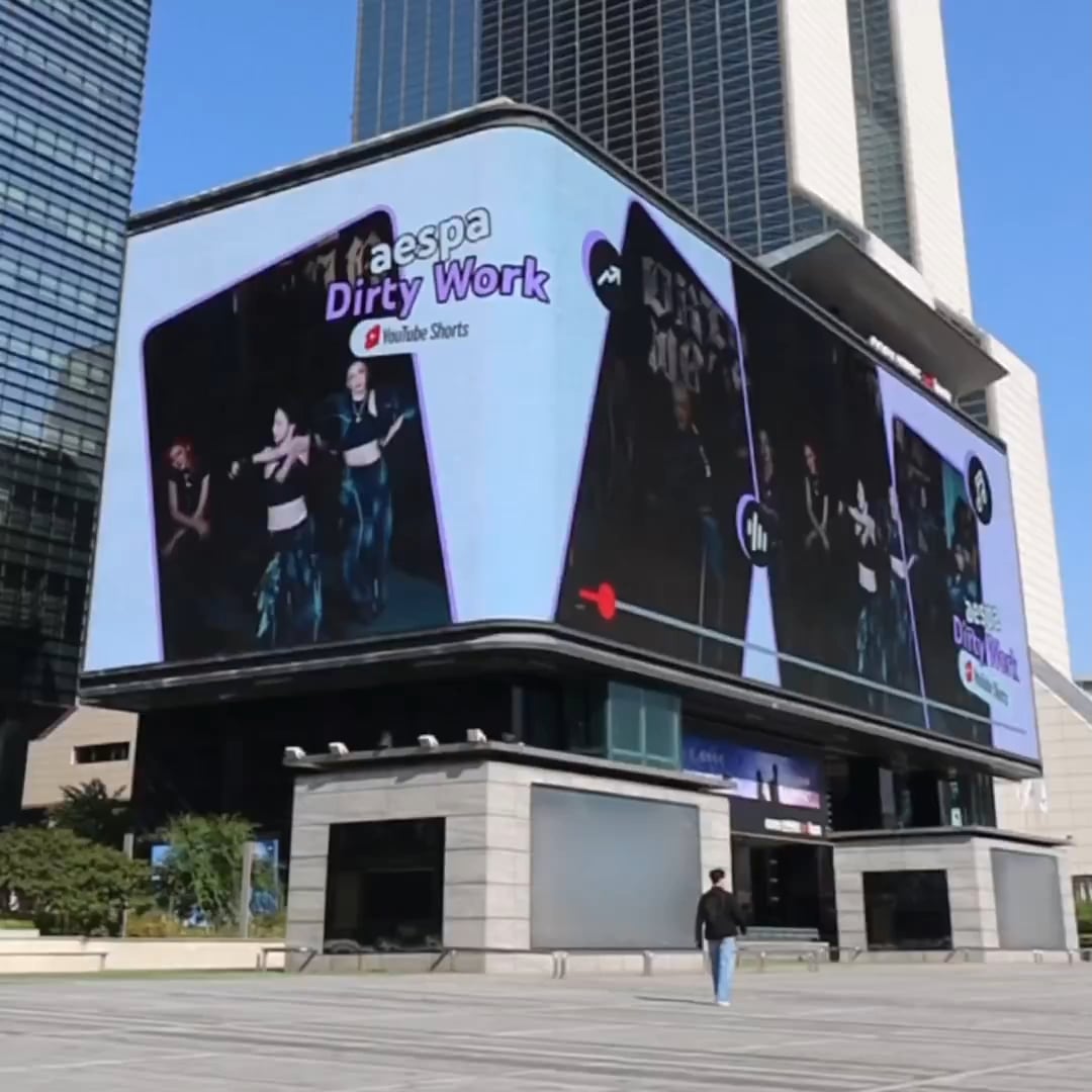 250614 aespa Twitter Update - aespa is all over Seoul with YouTube. Create a Short with aespa's Dirty Work now on #YouTubeShorts !