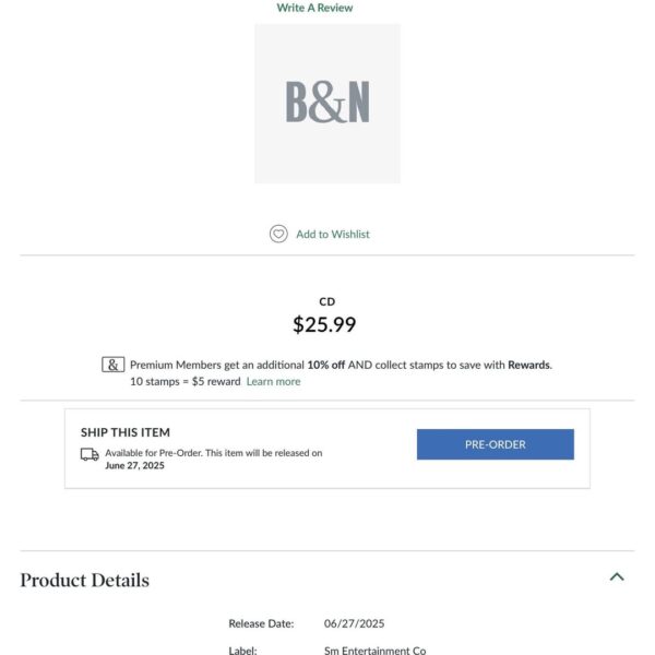 250604 A new aespa’s release ‘Dirty Work’ has been listed on Barnes & Noble with June 27th as the release date + ‘Dirty Work (English Ver.)’ also listed on the ASCAP Repertory