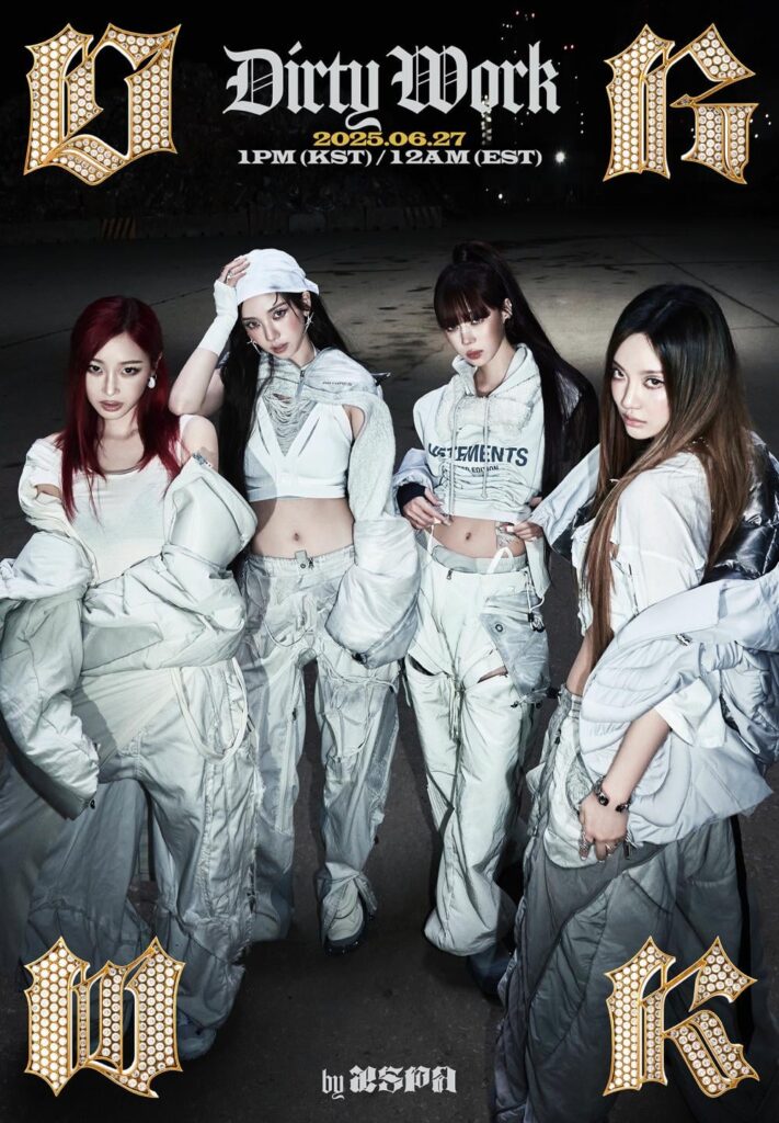 250627 aespa - Dirty Work (DRWK Premiere Poster)