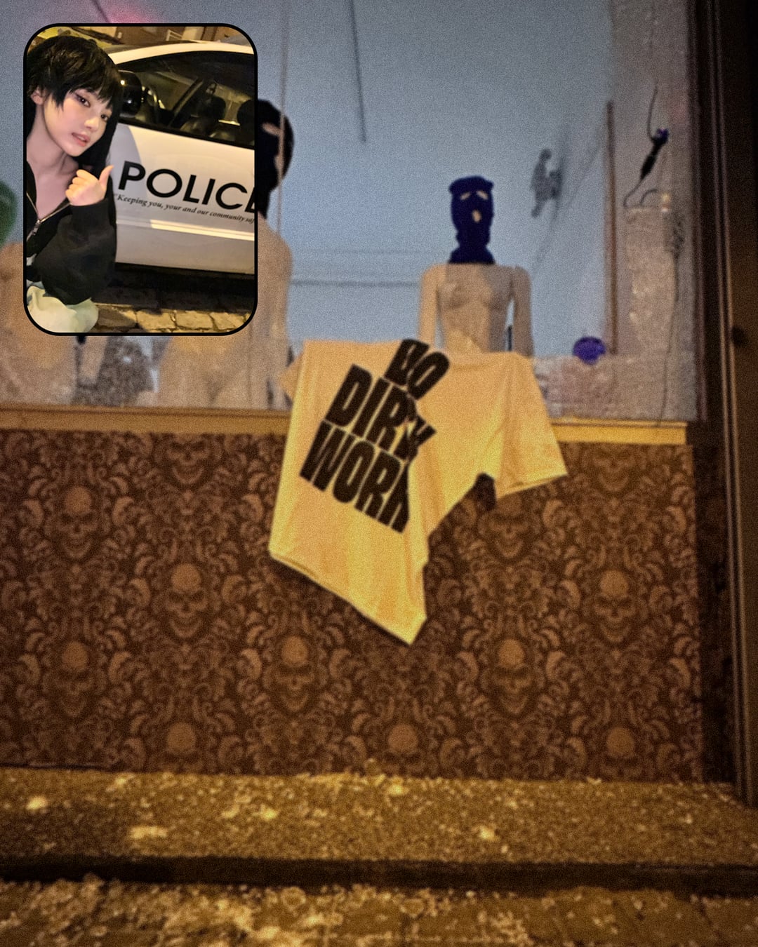 250613 aespa Twitter Update with Ningning - Right before getting into the 🚓 #RealMeNow #nofilter