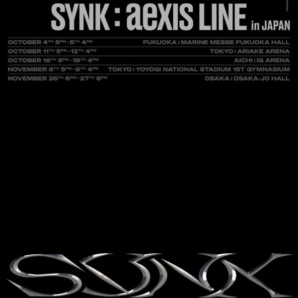 2025 aespa LIVE TOUR - SYNK : aeXIS LINE in JAPAN (Announcement Poster)