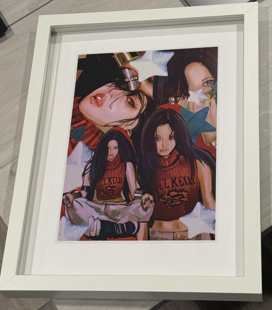 This Ningning art I got framed ❤️❤️