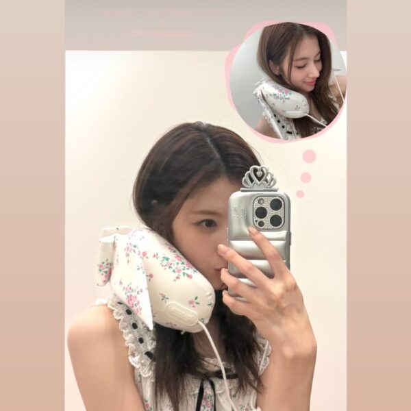 250722 Ningning Instagram Story Update with TWICE Sana