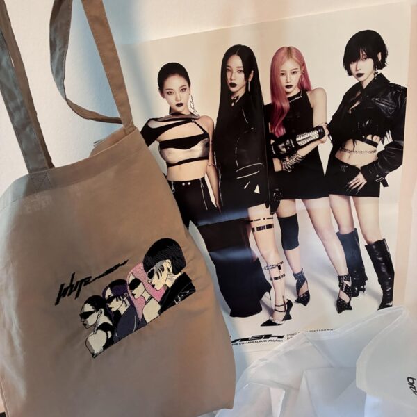 I embroidered a tote bag for Whiplash