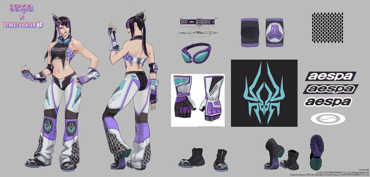250705 Street Fighter Twitter Update - The Street Fighter 6 x aespa Special Collab with naevis has begun! Check out this concept art for the outfit design!