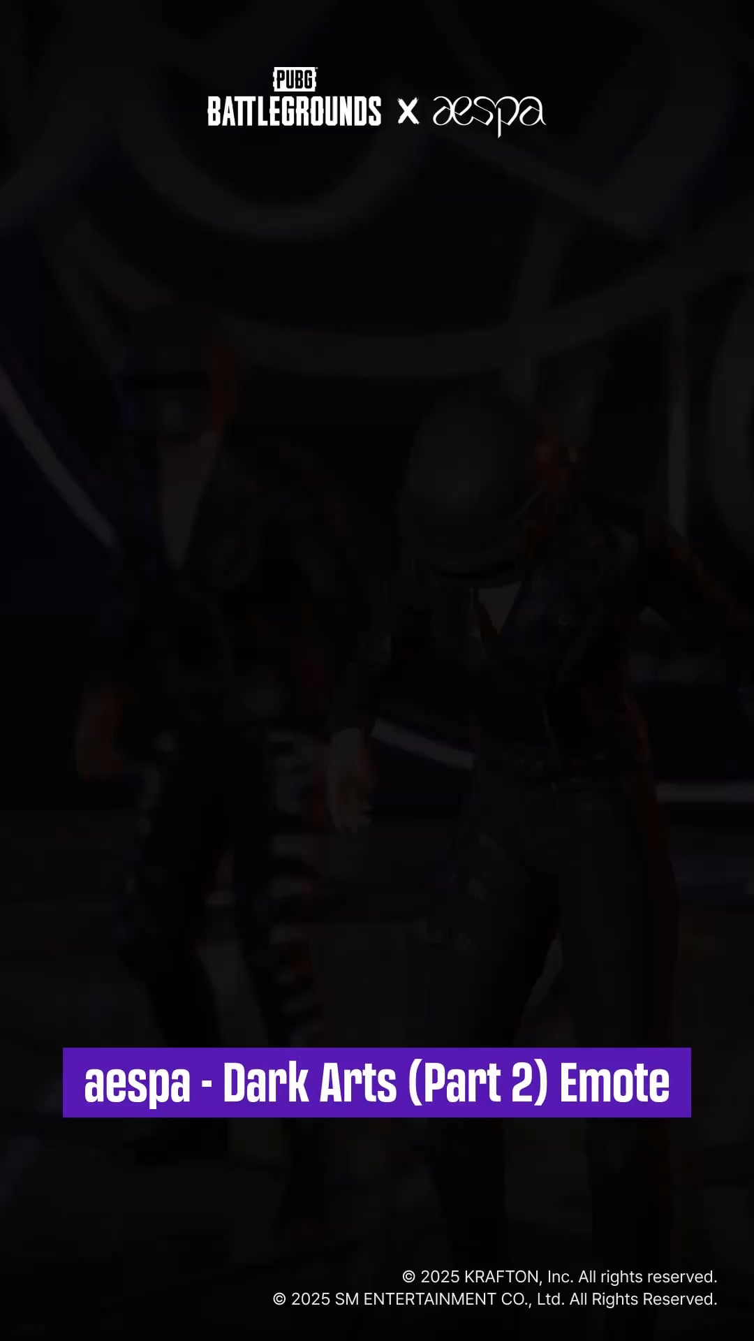 250721 PUBG Esports TikTok Update - aespa 'Dark Arts' Part.2 Emote only through PNC 2025 Drops — don’t miss it!