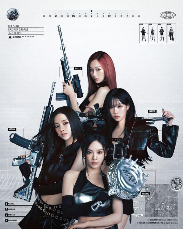 250703 aespa to release a new song as part of their collaboration with PUBG: BATTLEGROUNDS called 'Dark Arts' on July 15th