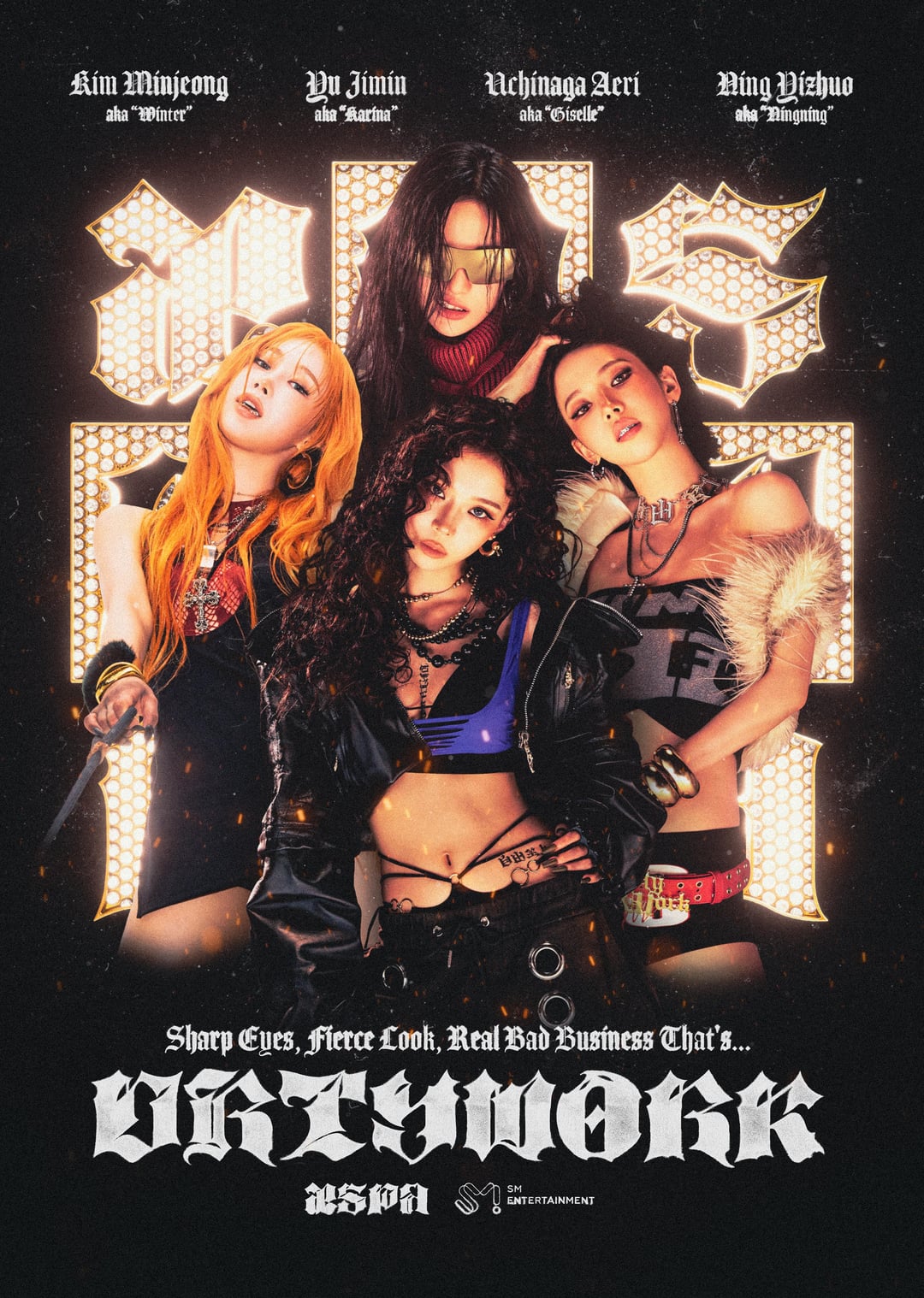 aespa 'Dirty Work' Poster Set - GROUP