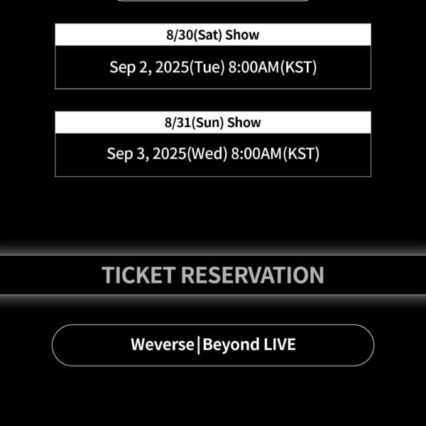 250730 aespa - SYNK : aeXIS LINE TOUR in SEOUL (Weverse + Beyond LIVE Streaming Notice)