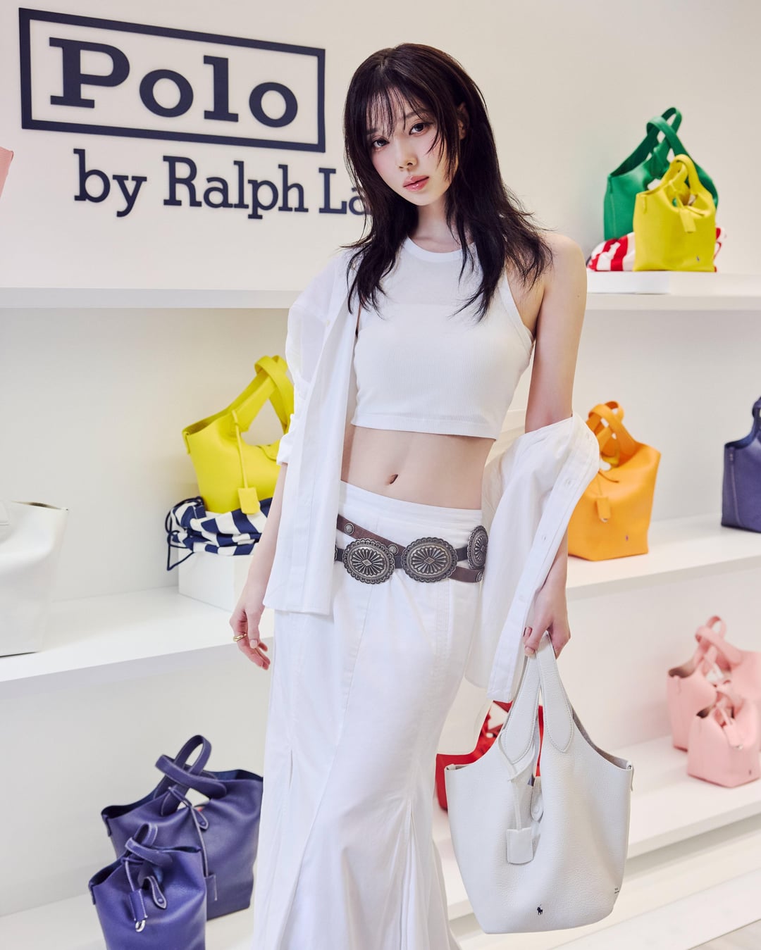 250729 aespa Twitter Update with Winter - Polo Play Bag with WINTER 🪽