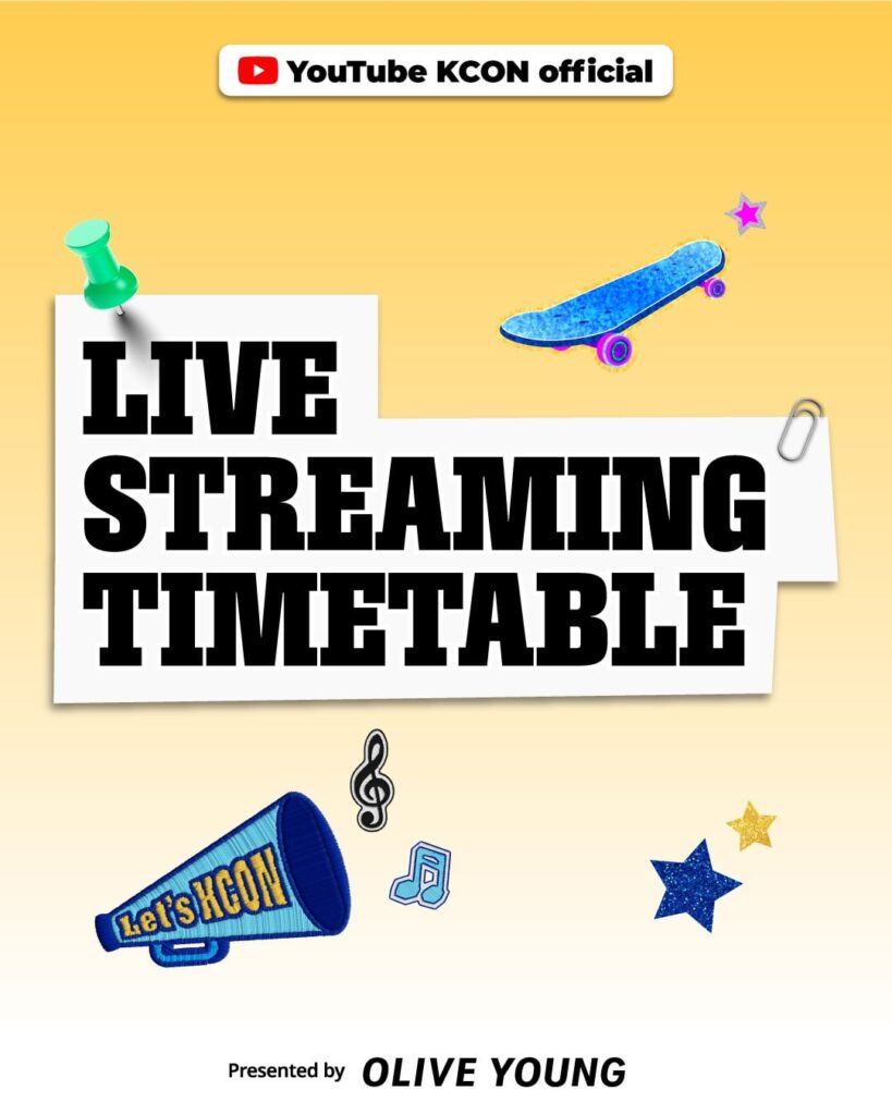 250801 aespa - KCON LA 2025 (Live Streaming Timetable + VOD Release Calendar)