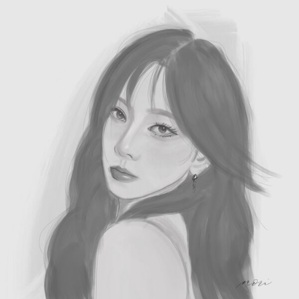 i tried to draw aespa karina