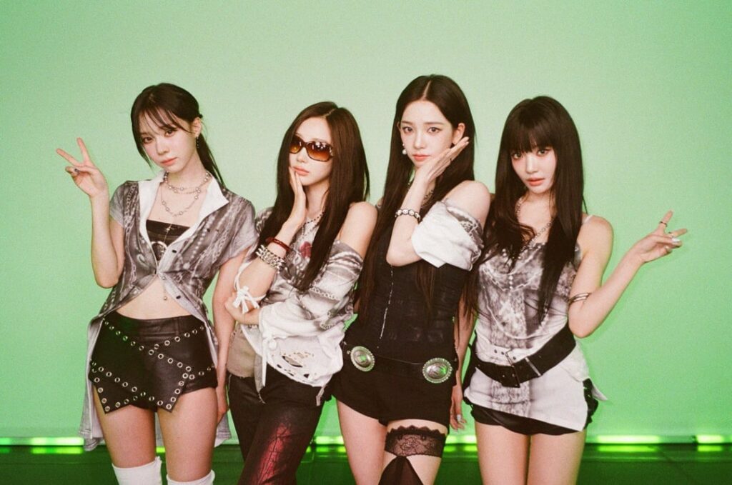 250731 M2MPD Twitter Update With aespa - M2 Film Behind Photos (“Dirty Work” Relay Dance)