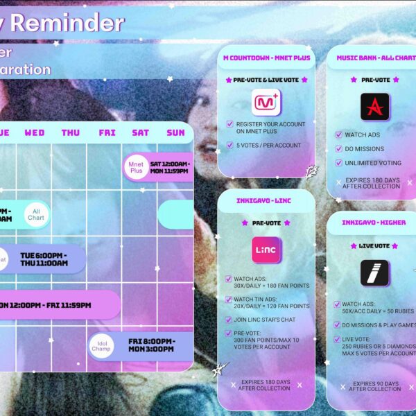 aespa - Music Show Voting (Schedule & Guide)