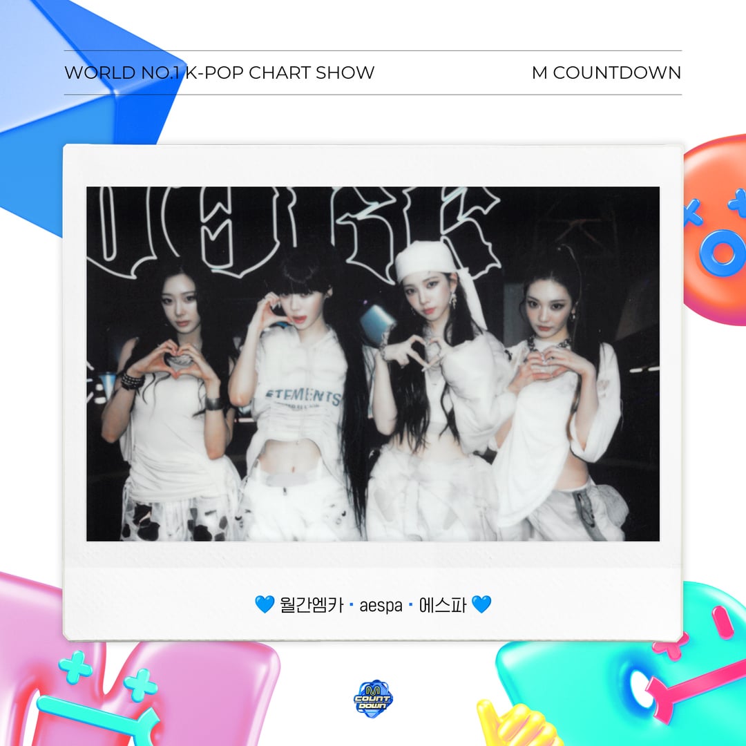 250831 MnetMcountdown Twitter Update with aespa - 🗓️ Monthly M Countdown July Issue