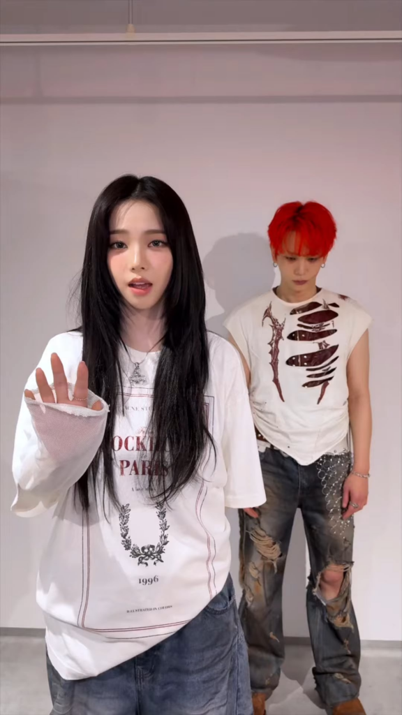 250811 aespa TikTok Update with Karina - Hey, so I got a question (with SHINee KEY)
