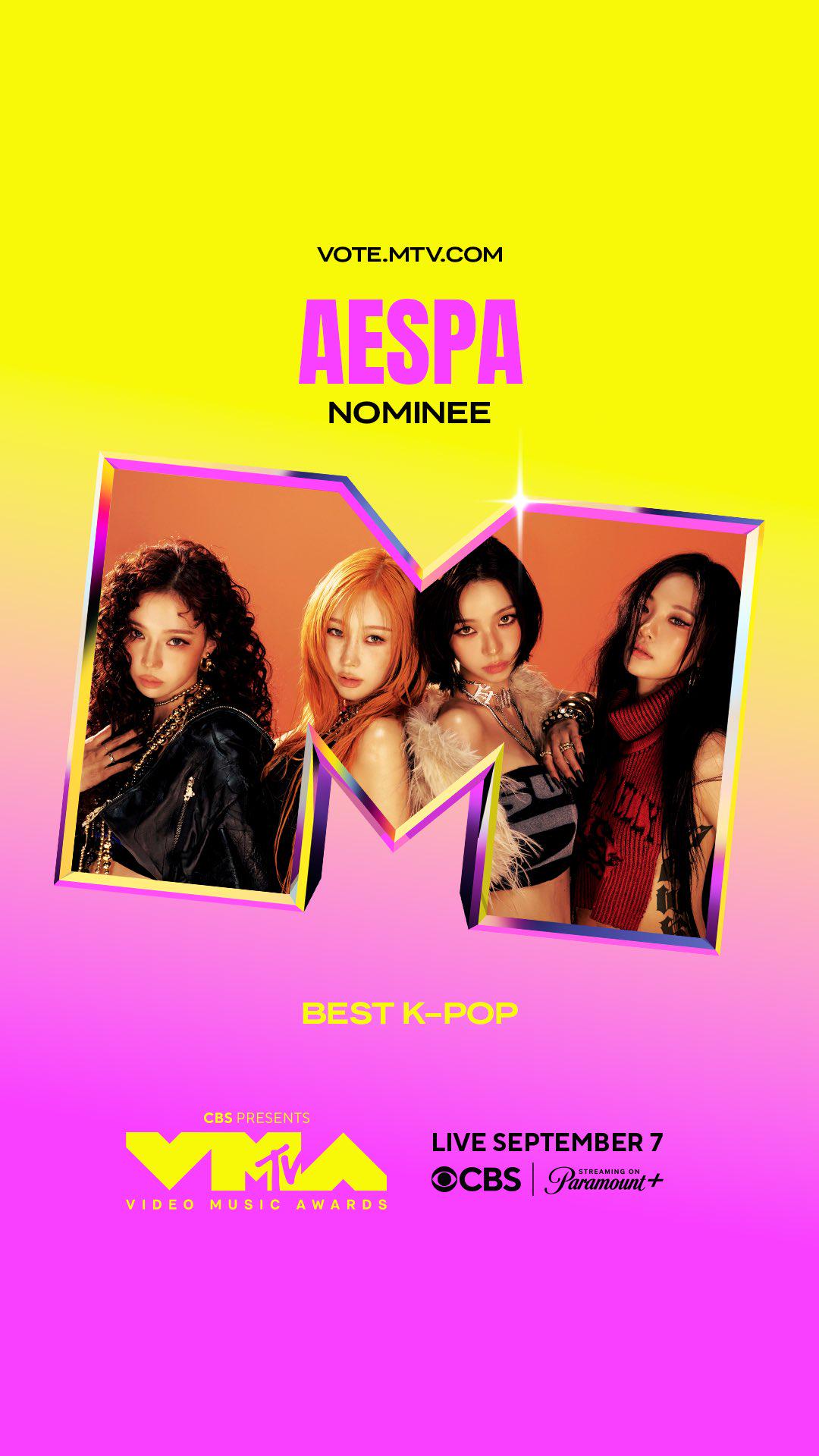 250806 aespa Twitter Update - Thank you #VMAs 💜🩵