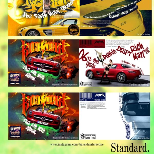 I just made an aespa Richman album Hybrid from a car brochure