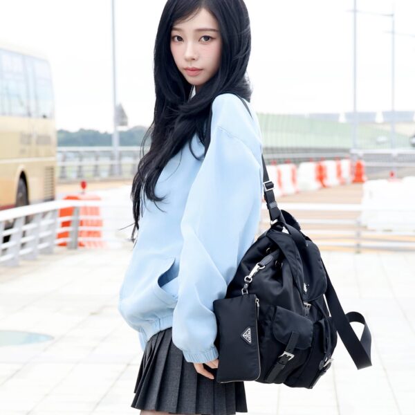 250924 PRADA Twitter Update with Karina - Prada ambassador KARINA is off to Milan in a full Prada look to attend Prada SS26 Womenswear Fashion Show.