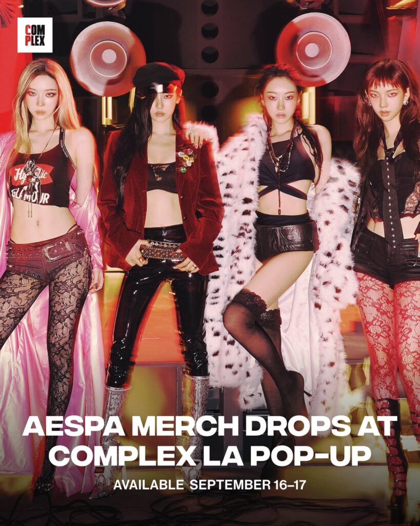 250913 aespa - The 6th Mini Album 'Rich Man' POP-UP in LOS ANGELES (Complex Exclusive Merch Preview)