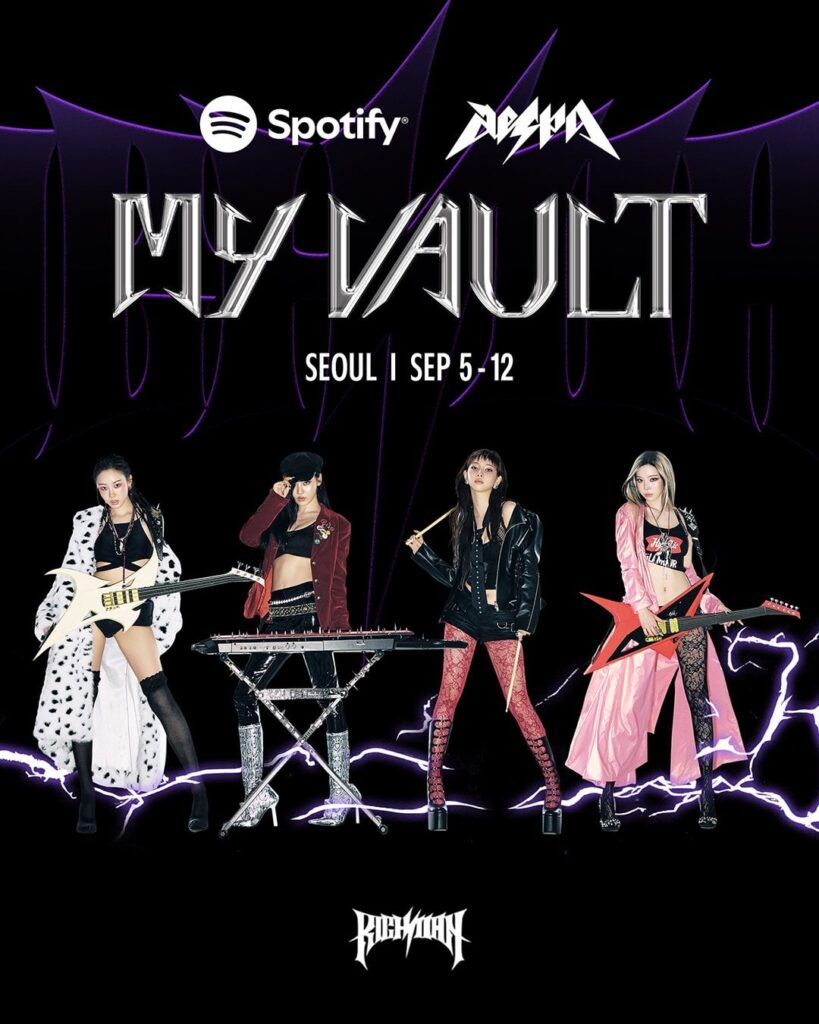 250901 aespa x Spotify - Rich Man 'MY VAULT' Pop-Up in SEOUL (Event Notice)