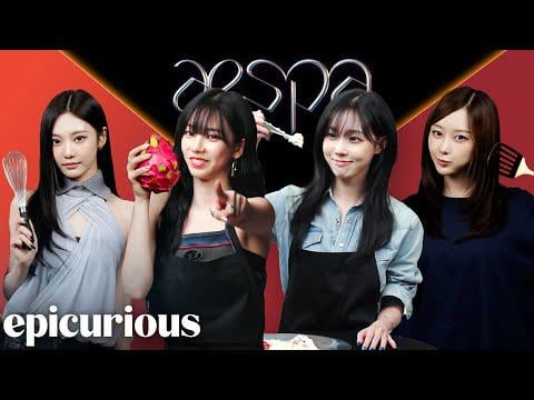 251001 aespa - aespa Test Their Basic Culinary Skills @ Epicurious