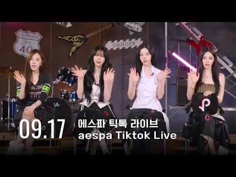 250917 aespa TikTok Live - The 6th Mini Album ‘Rich Man’ Tracklist