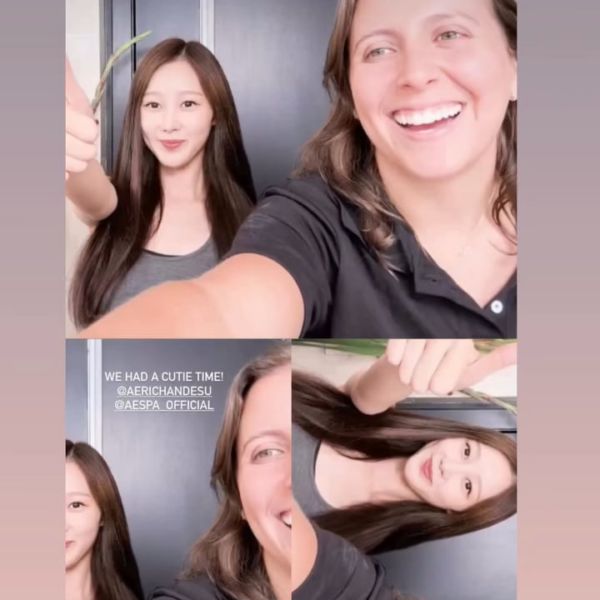 250923 Giselle Instagram Story Update with VOGUE Video Director gabriellereich